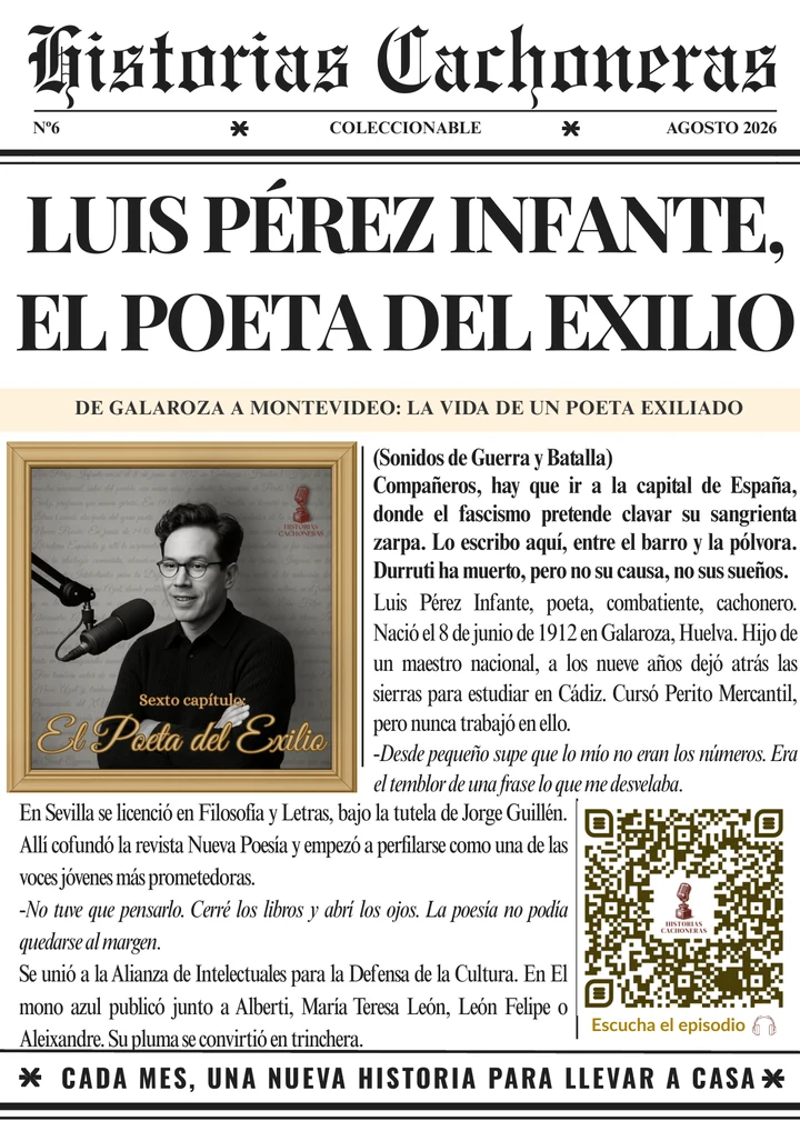 Portada del número 6: Luis Pérez Infante, el poeta del exilio